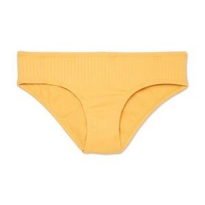 Mustard Yellow Ribbed Cheeky Hipster Bikini Bot